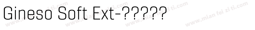Gineso Soft Ext字体转换